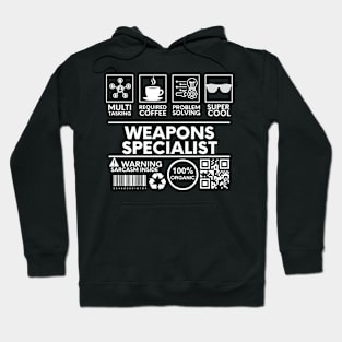 Weapons Specialist black Hoodie